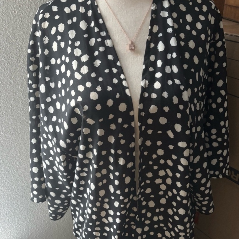 She + Sky Black White Polka Dot S Wrap Love Those Dots Final Sale